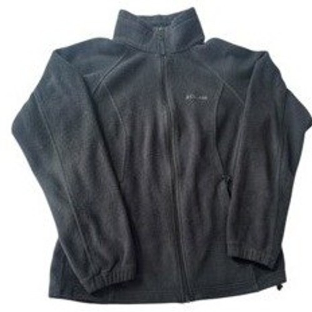 Columbia Womens Fleece Jacket Full Zip Black Size Medium - Picture 6 of 7